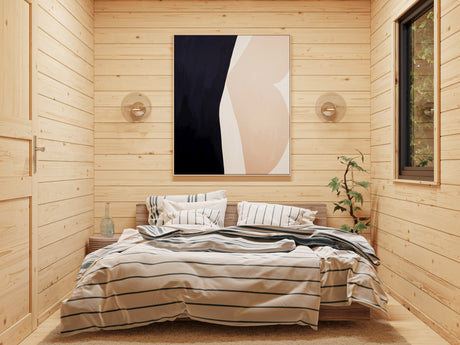 Cecilia 30m2 (5.4x6.7m | 70mm) Neljaruumiline suvemaja alumiiniumakende ja -ustega