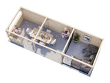 Lenna 24.9m2 Set 415/715 (8.76x3m) Lamekatuse ja kahe lükanduksega suur paviljon väliköögi osaga