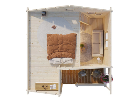 Emily 40.1+5.2m2 (5.7x5.5m | 70mm) Freesprussist suvila