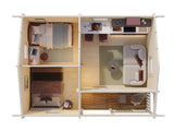 Sandra 21.5+3.7m2 (6x4.5m | 70mm) Traditsiooniline freespruss-suvila