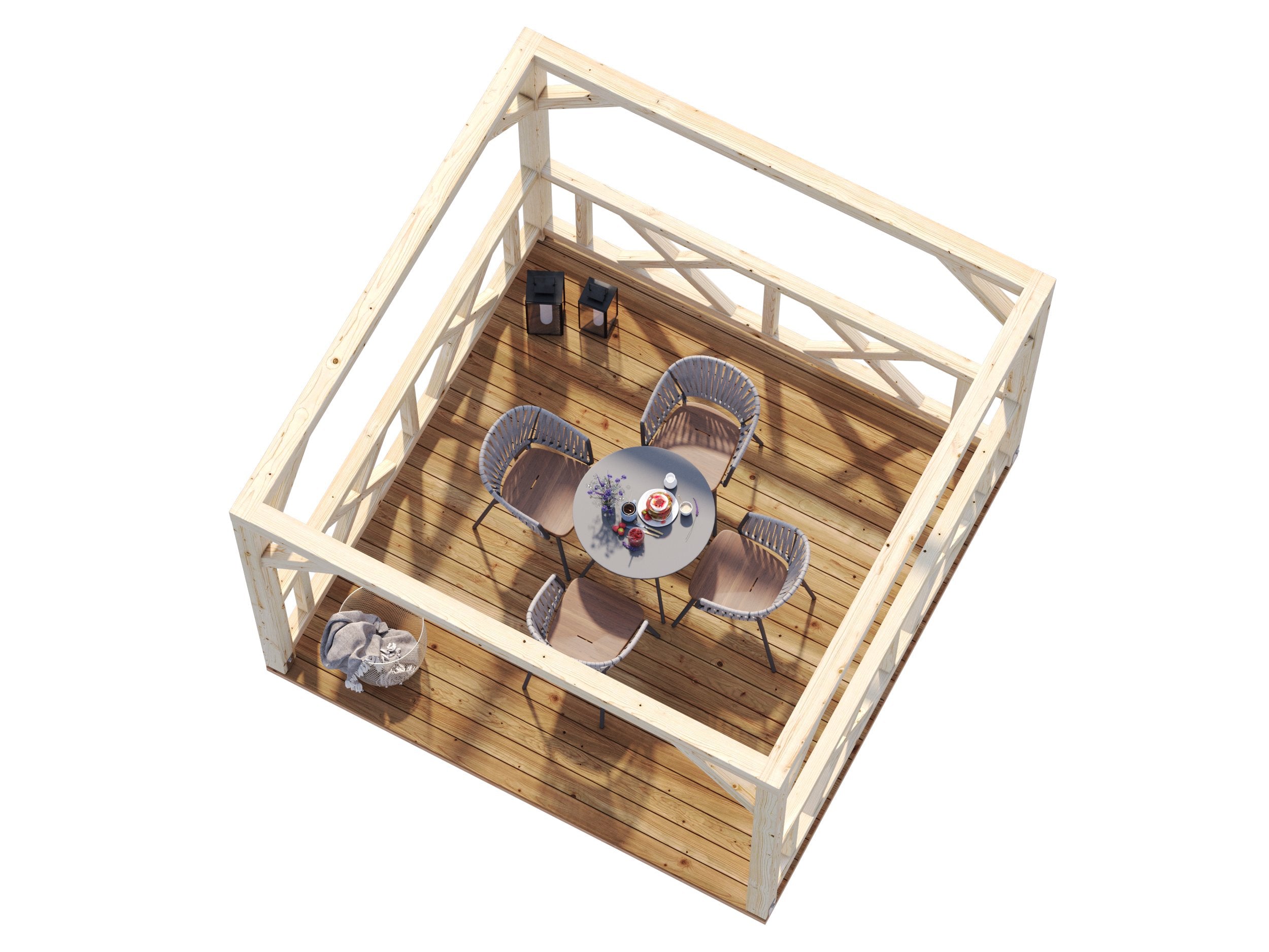 Betty 9m2 (3x3m) Ruudukujuline paviljon
