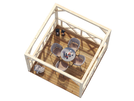Betty 9m2 (3x3m) Ruudukujuline paviljon