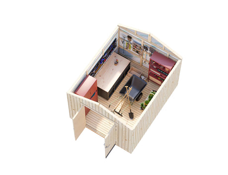 Martin 8.4m2 (2.75x3.44m | 18mm) Valmis seinaelementidest aiakuur