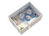 Ly 13.6m2 (3.3x4.52m | 18mm) Valmis seinaelementidest soojustusvalmidusega aiamaja