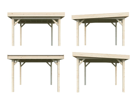 Lenna 8.3m2 (3x3m) Lamekatusega paviljon
