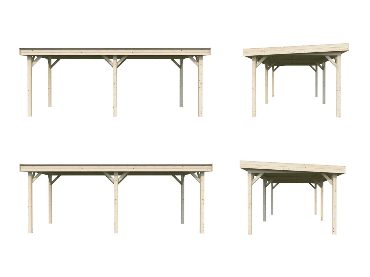 Lenna 16.6m2 (5.88x3m) Lamekatusega suur paviljon