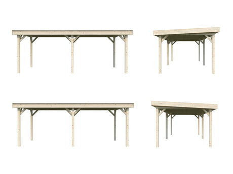 Lenna 16.6m2 (5.88x3m) Lamekatusega suur paviljon