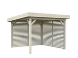 Lenna 8.3m2 Set 302 (3x3m) Lamekatuse ja võreseintega ruudukujuline paviljon