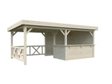 Lenna 16.6m2 Set 310 (5.88x3m) Lamekatusega välibaar varikatusega
