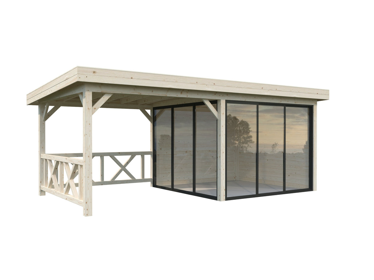 Lenna 16.6m2 Set 403/703 (5.88x3m) Kahe lükanduksega paviljon