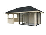 Bianca 16.6m2 Set 208/508 (5.88x3m) Kolme lükanduksega paviljon väliköögi osaga