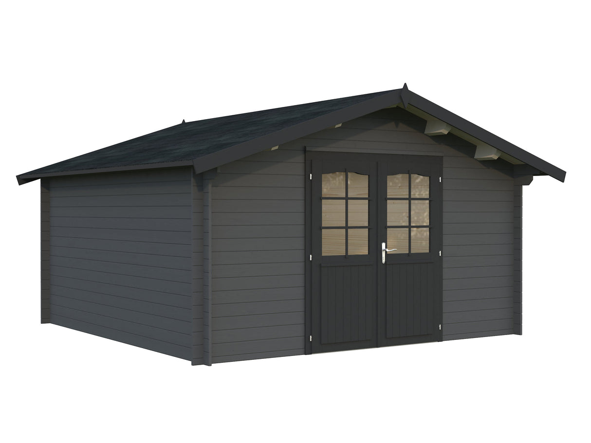 Lotta 13.9m2 (3.8x3.8m | 34mm) Traditsiooniline freespruss-aiamaja