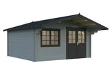 Britta 17.5m2 (4.26x4.26m | 40mm) Mägimajakese stiilis freespruss-aiamaja