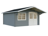 Britta 17.5m2 (4.26x4.26m | 40mm) Mägimajakese stiilis freespruss-aiamaja