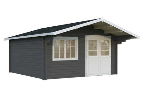 Britta 17.5m2 (4.26x4.26m | 40mm) Mägimajakese stiilis freespruss-aiamaja