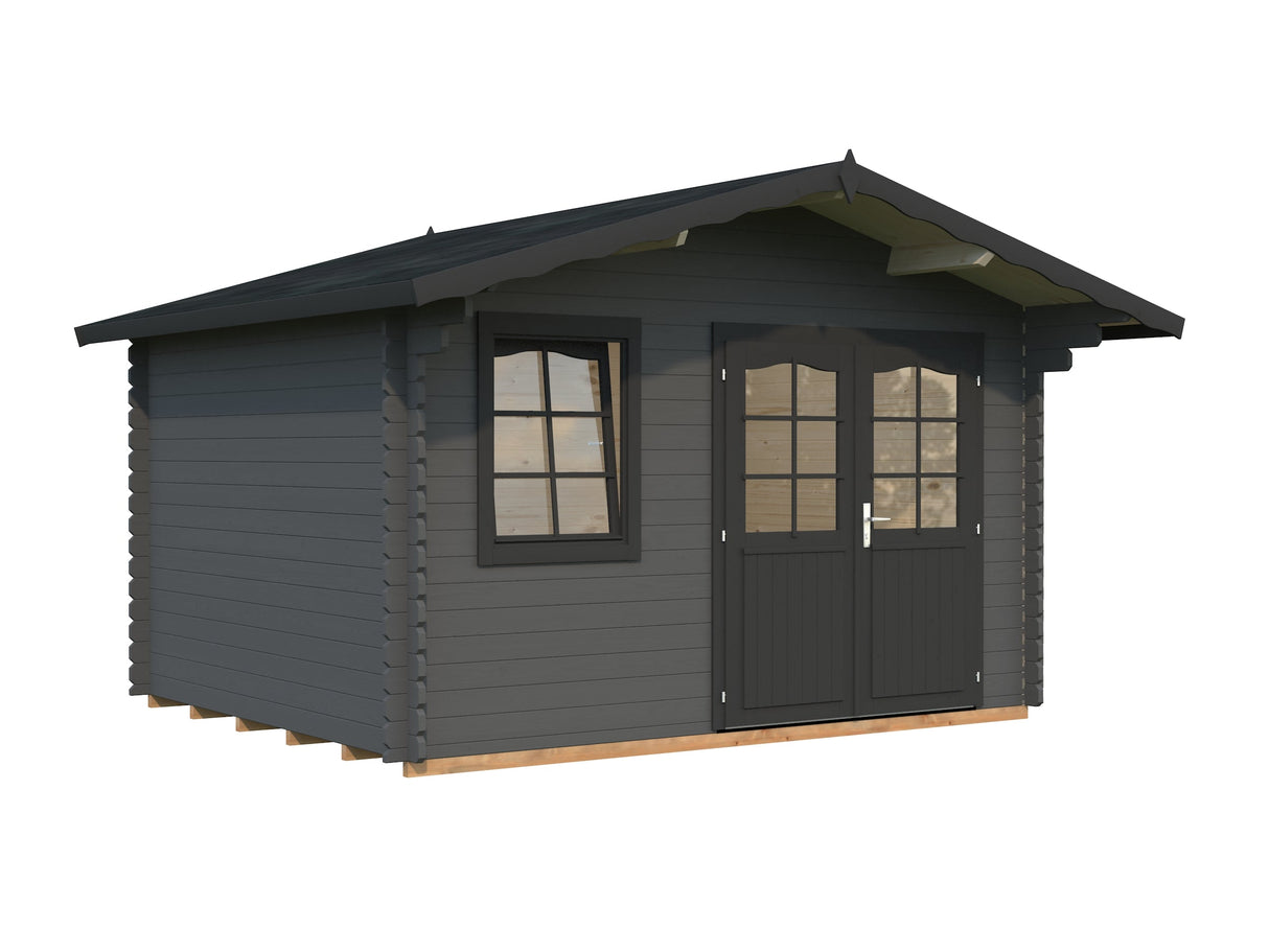 Emma 10.4m2 (3.6x3m | 34mm) Alpi stiilis freespruss-aiamaja