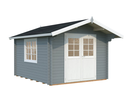 Sally 10.2m2 (3x3.6m | 44mm) Kompaktne traditsiooniline freespruss-aiamaja