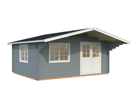 Sally 19.1m2 (5.1x3.9m | 44mm) Suur põhjamaises stiilis freespruss-aiamaja