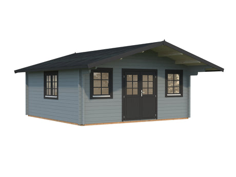 Helena 24.6m2 (5.1x5.1m | 70mm) Traditsiooniline freespruss-aiamaja