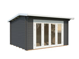 Ines 11.1m2 (3.9x3m | 44mm) Freespruss-aiamaja voldikustega