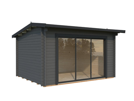 Ines 11.1m2 (3.9x3m | 44mm) Lükandustega freespruss-aiamaja
