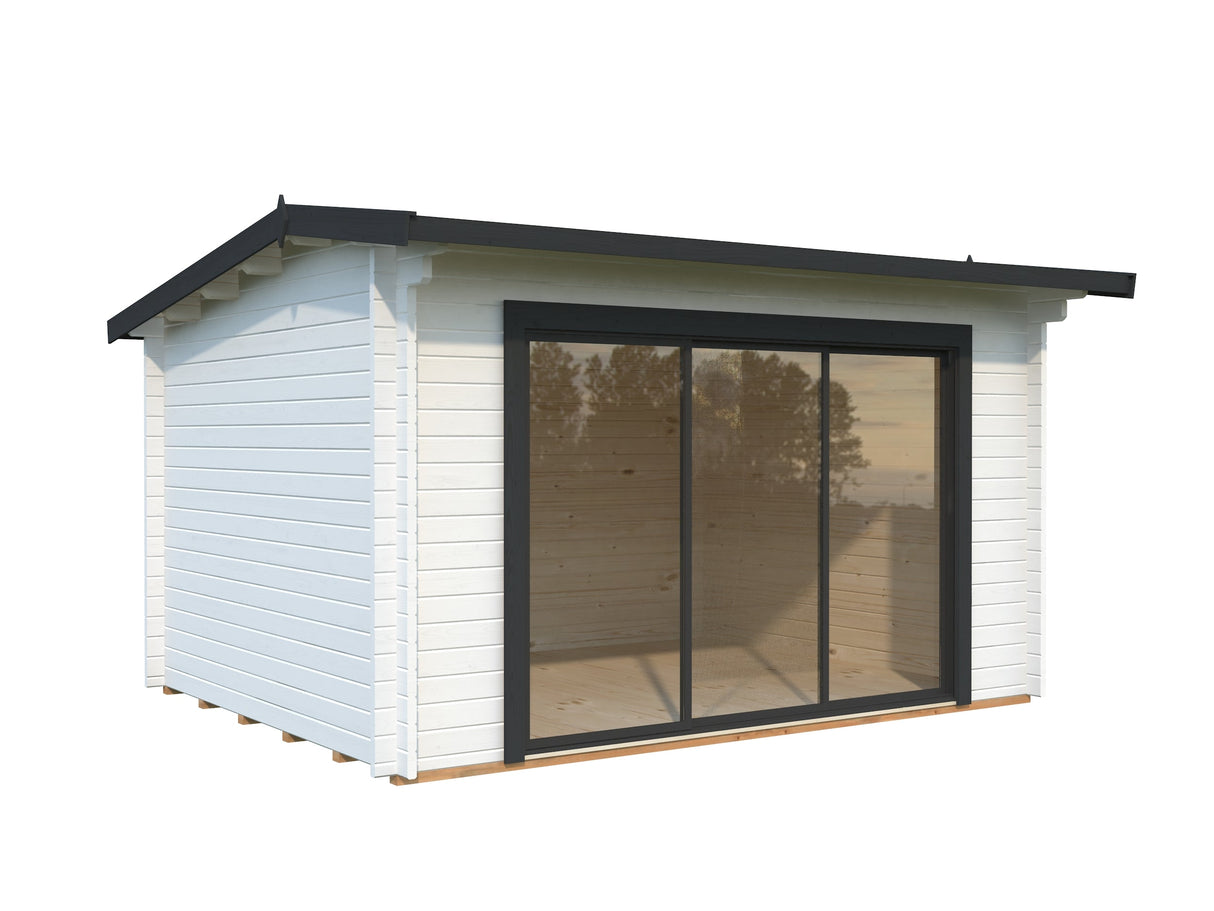 Ines 11.1m2 (3.9x3m | 44mm) Lükandustega freespruss-aiamaja