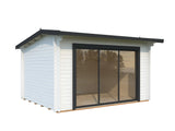 Ines 11.1m2 (3.9x3m | 44mm) Lükandustega freespruss-aiamaja