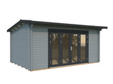 Ines 13.7m2 (4.8x3m | 44mm) Ruumikas freespruss-aiamaja voldikustega