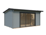 Ines 13.7m2 (4.8x3m | 44mm) Lükandustega freespruss-aiamaja