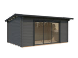 Ines 13.7m2 (4.8x3m | 44mm) Lükandustega freespruss-aiamaja