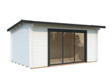 Ines 13.7m2 (4.8x3m | 44mm) Lükandustega freespruss-aiamaja