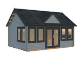 Claudia 19.4m2 (5.5x4m | 44mm) Kellakastiga freespruss-aiamaja