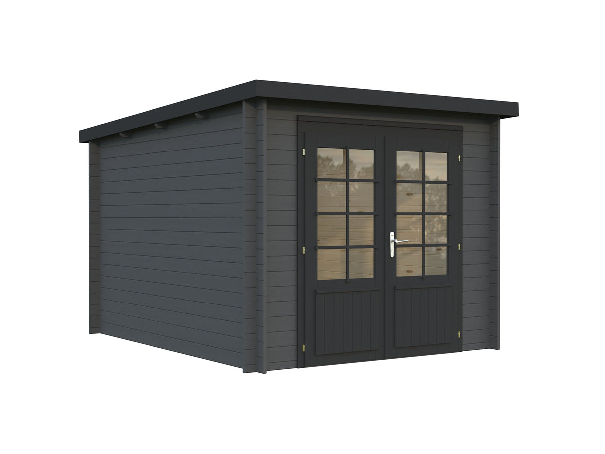 Ella 6.9m2 (2.4x3m | 28mm) Väike lamekatusega aiakuur