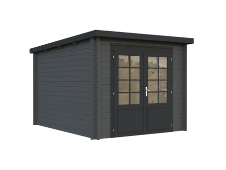 Ella 6.9m2 (2.4x3m | 28mm) Väike lamekatusega aiakuur