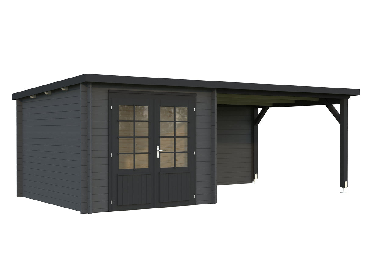 Ella 6.9+10m2 (5.9x3m | 28mm) Varikatusega aiakuur
