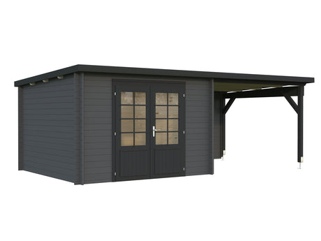 Ella 8.7+8.2m2 (5.9x3m | 28mm) Varikatusega aiakuur