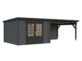 Ella 8.7+10m2 (6.5x3m | 28mm) Varikatusega aiakuur