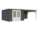 Ella 8.7+10m2 (6.5x3m | 28mm) Varikatusega aiakuur
