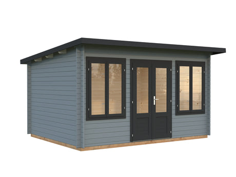 Lisa 11.5m2 (4x3m | 34mm) Lamekatusega freespruss-aiamaja