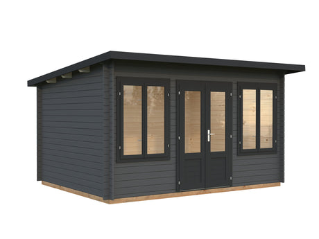 Lisa 11.5m2 (4x3m | 34mm) Lamekatusega freespruss-aiamaja