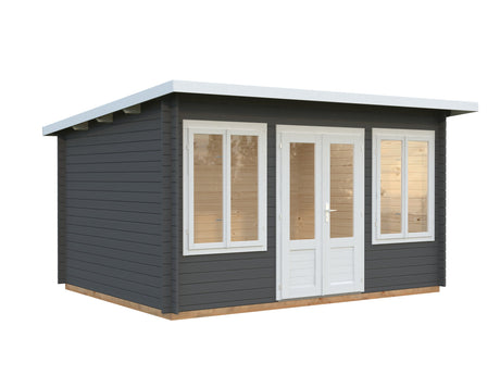 Lisa 11.5m2 (4x3m | 34mm) Lamekatusega freespruss-aiamaja