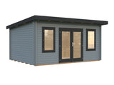 Lisa 14.2m2 (4.5x3.3m | 44mm) Lamekatusega freespruss-aiamaja (uuendatud aastal 2024)