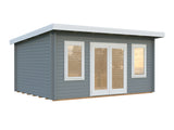 Lisa 14.2m2 (4.5x3.3m | 44mm) Lamekatusega freespruss-aiamaja (uuendatud aastal 2024)