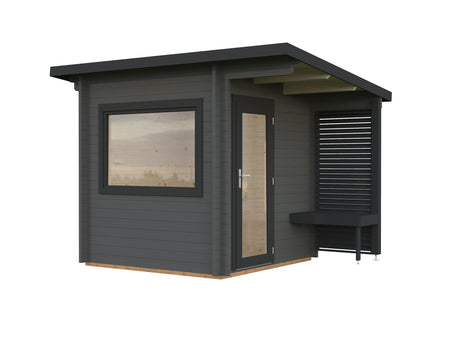 Sanna 4.1m2 (2.1x2.1m | 44mm) Kompaktne saunamajake