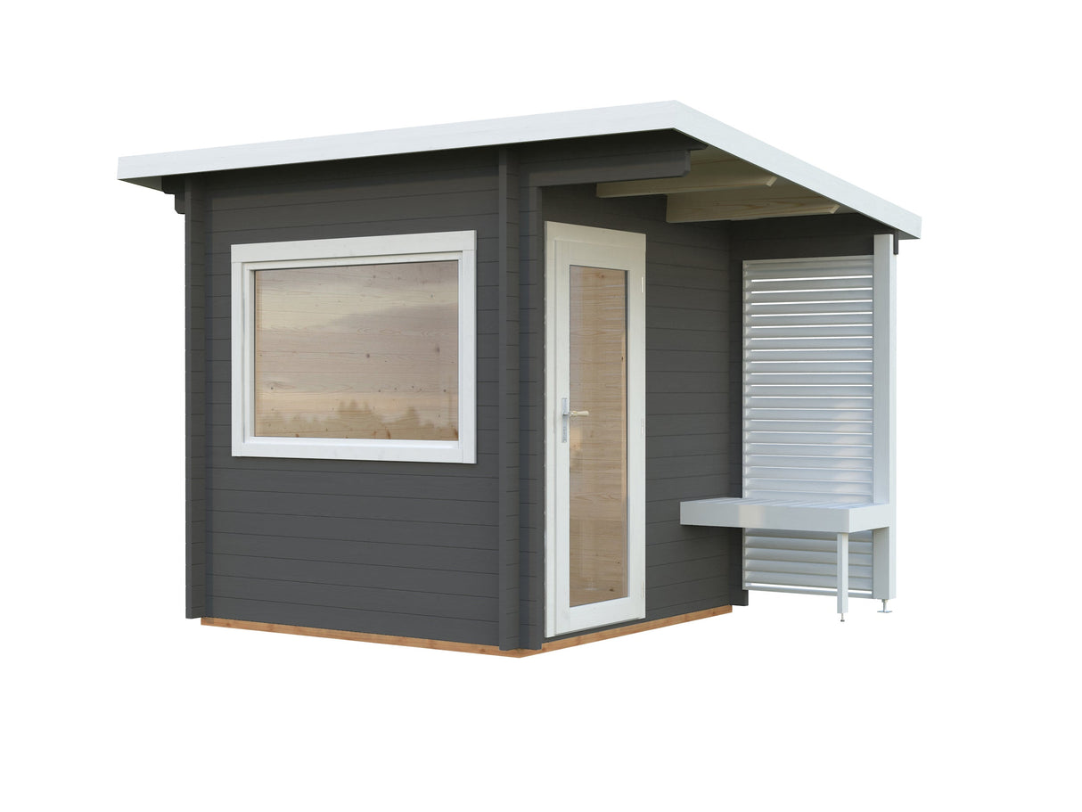 Sanna 4.1m2 (2.1x2.1m | 44mm) Kompaktne saunamajake