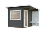 Sanna 4.1m2 (2.1x2.1m | 44mm) Kompaktne saunamajake