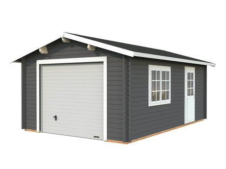 Roger 19m2 (3.8x5.7m | 44mm) Kompaktne freespruss-garaaž sektsioonuksega