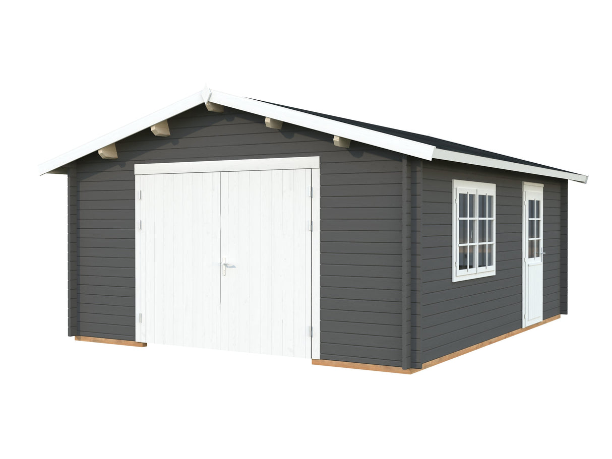 Roger 23.9m2 (4.5x5.5m | 44mm) Sektsioonuksega freespruss-garaaž