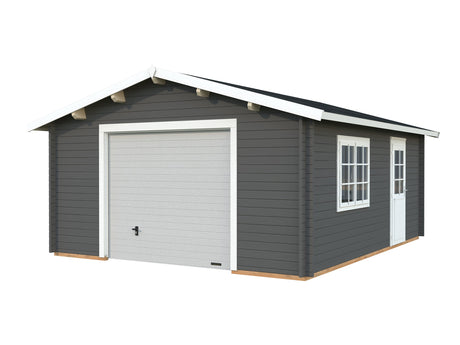 Roger 23.9m2 (4.5x5.5m | 44mm) Sektsioonuksega freespruss-garaaž