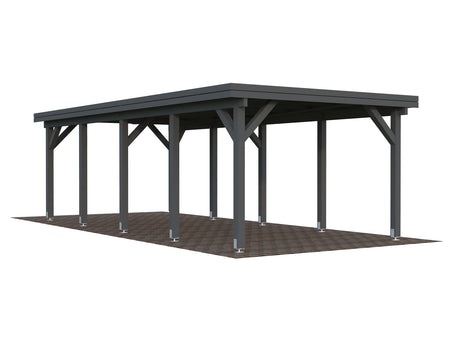 Karl 23.1m2 (3.15x7.32m) Lamekatusega autovarjualune